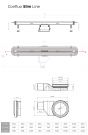 Zuhany folyóka 650mm-es keskeny SLIMLINE
PESTAN (13100027)